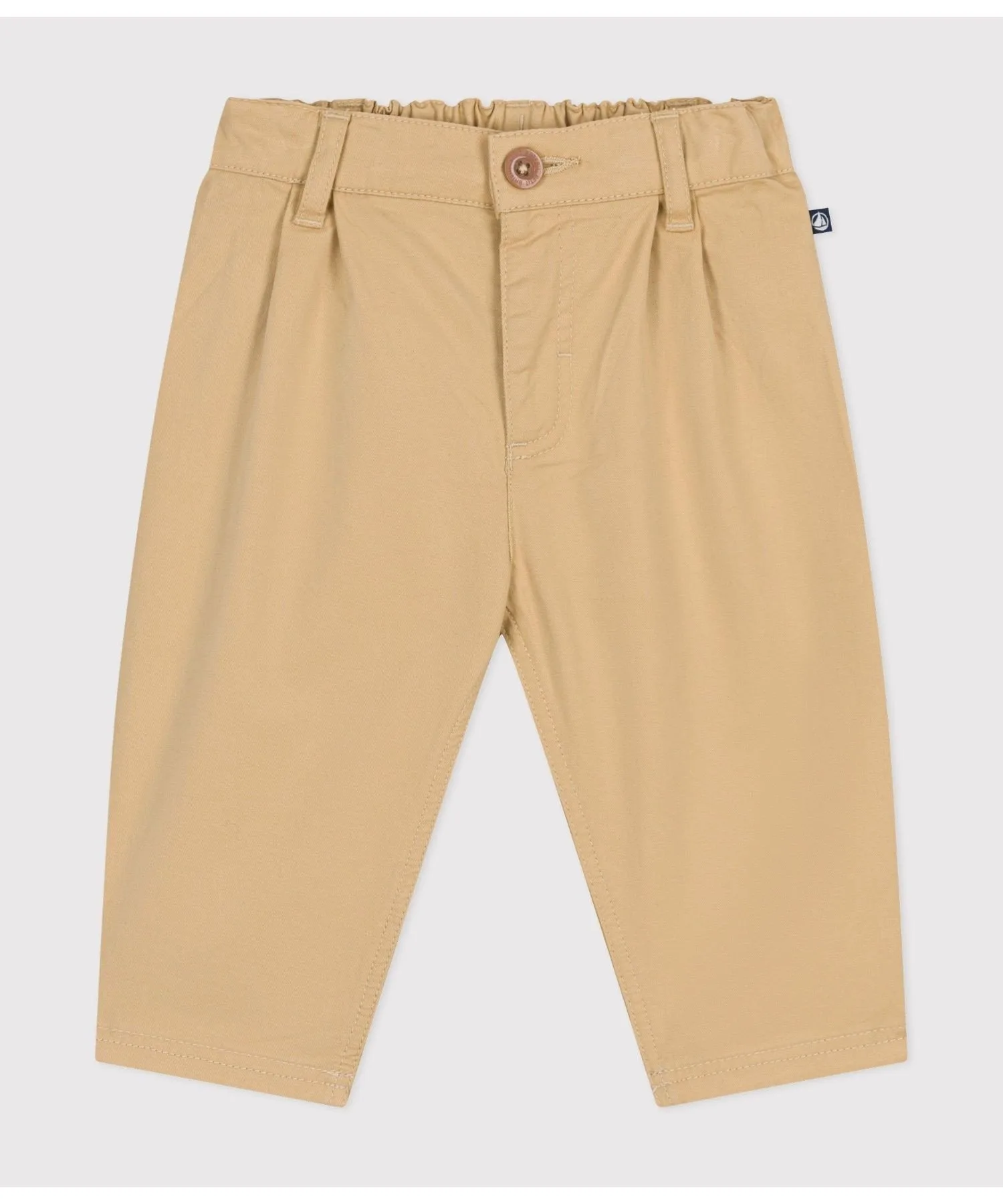 Брюки из саржи PETIT BATEAU, Beige — фото 4
