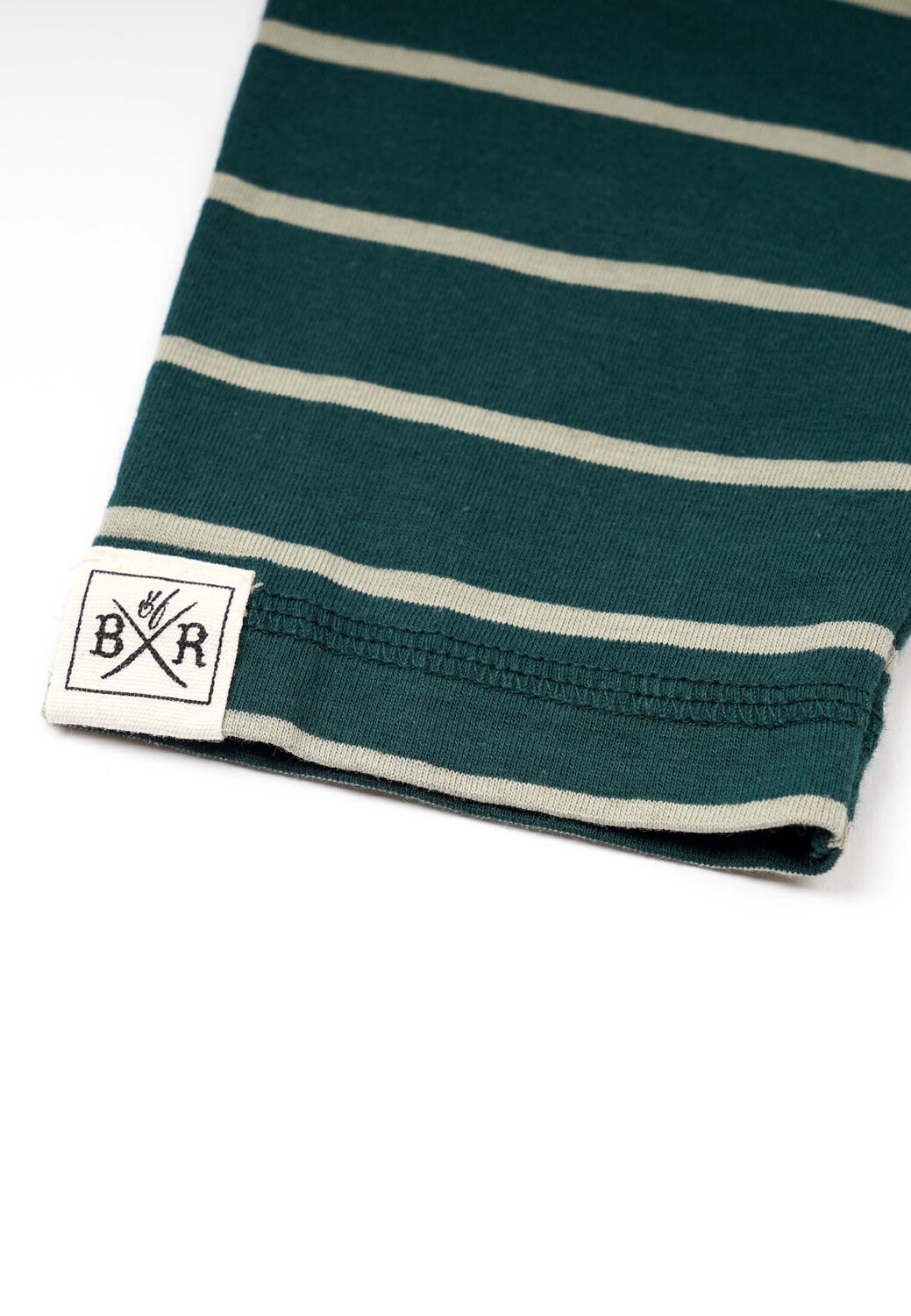Лонгслив Band of Rascals Striped, цвет racing green moos — фото 4