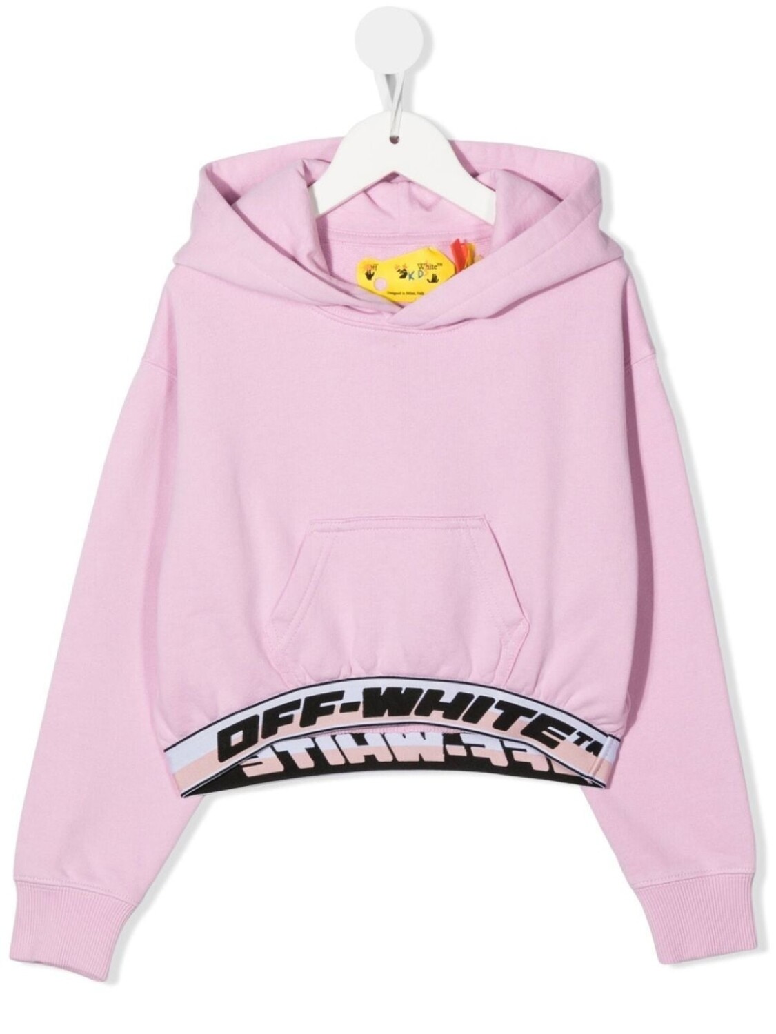 

Off-White Kids худи с логотипом, розовый
