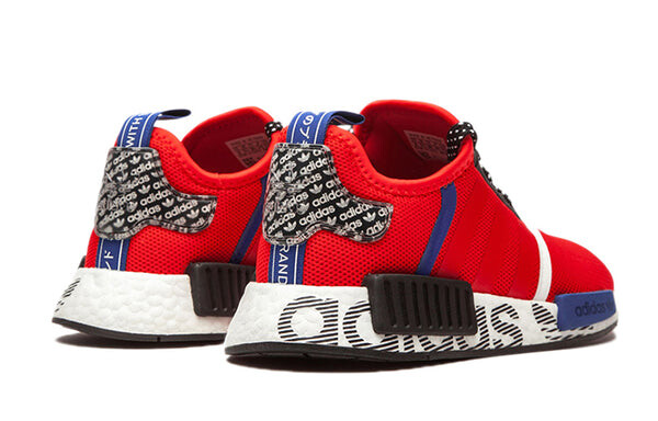 Кроссовки nmd_r1 j Adidas, красный — фото 4