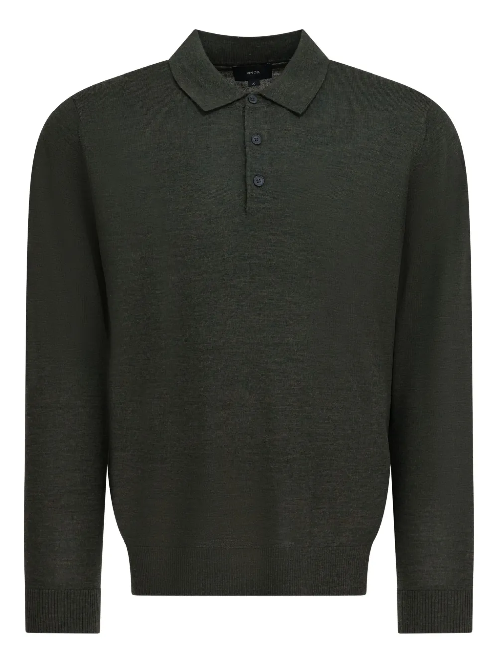 

Поло на пуговицах Vince, зеленый
