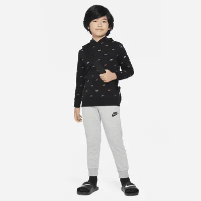 

Брюки Nike Little Kids' Monogram Hoodie and Pants Set, цвет Dark Grey Heather/Black