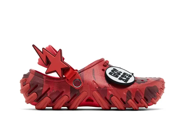 Сабо BAPE x Crocs Echo RO Clog, красный