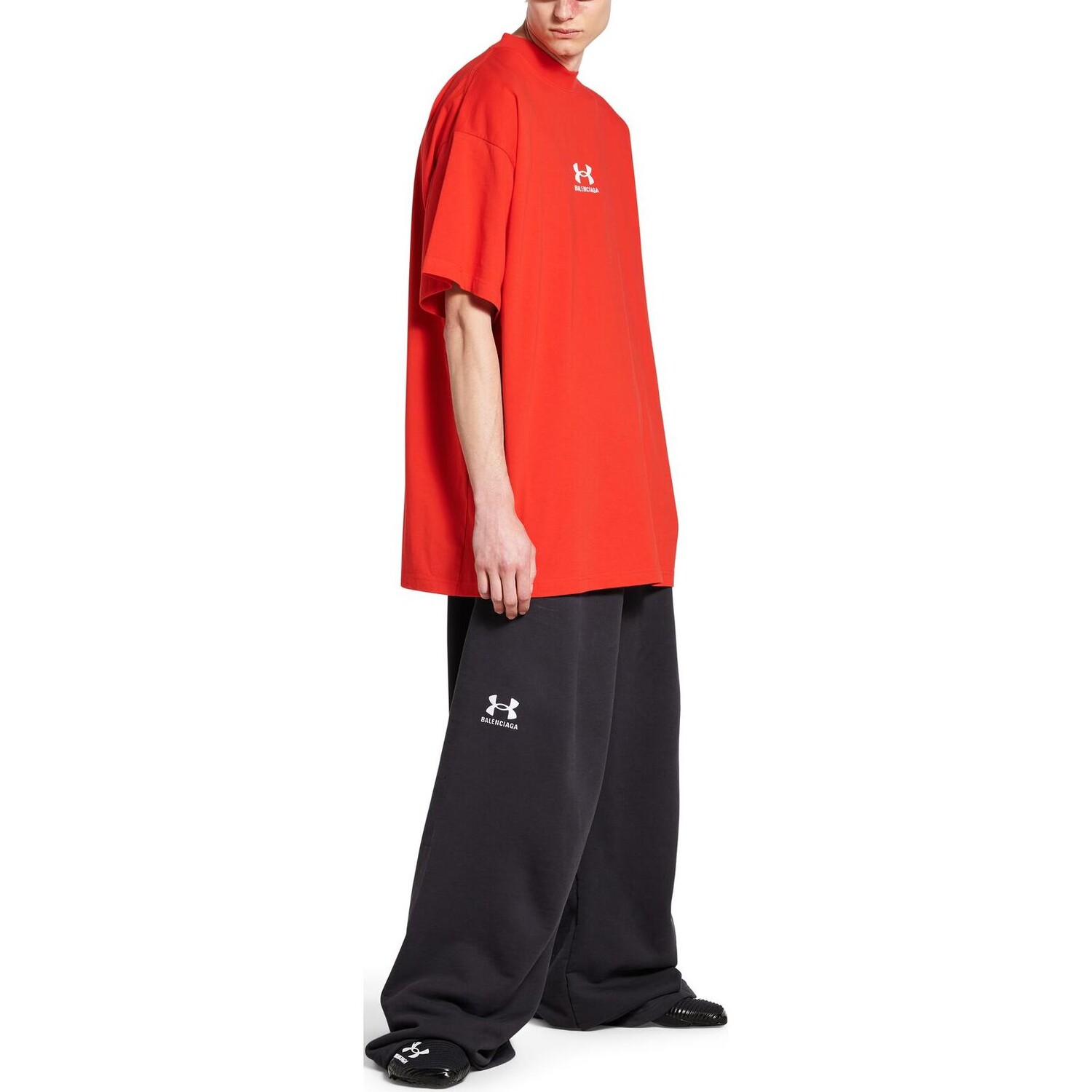 Футболка Under Armour X унисекс красная Balenciaga, красный — фото 3