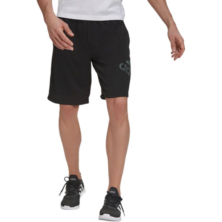 Футболка мужская повседневная серая Adidas AEROREADY M BL SHO — фото 3