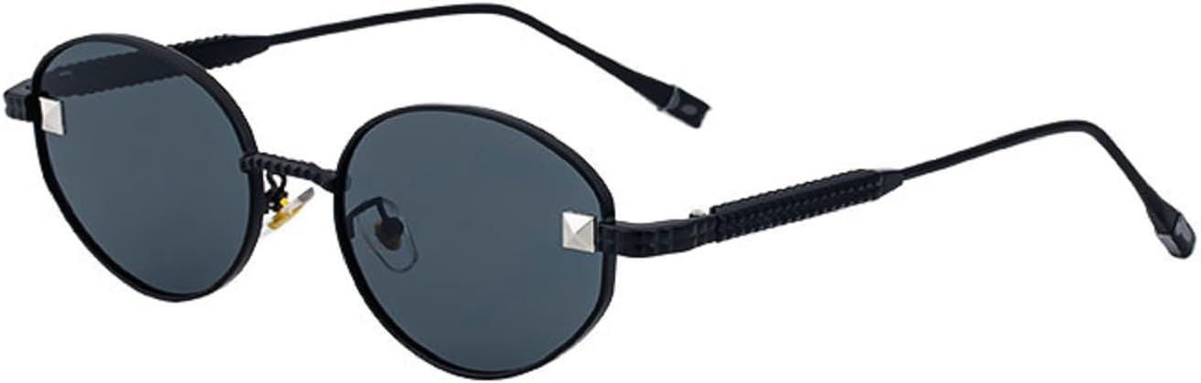 

Женские солнцезащитные очки в овальной оправе, роскошные винтажные металлические панк-очки для женщин, модные солнцезащитные очки для активного отдыха 98376 Melrose, Black