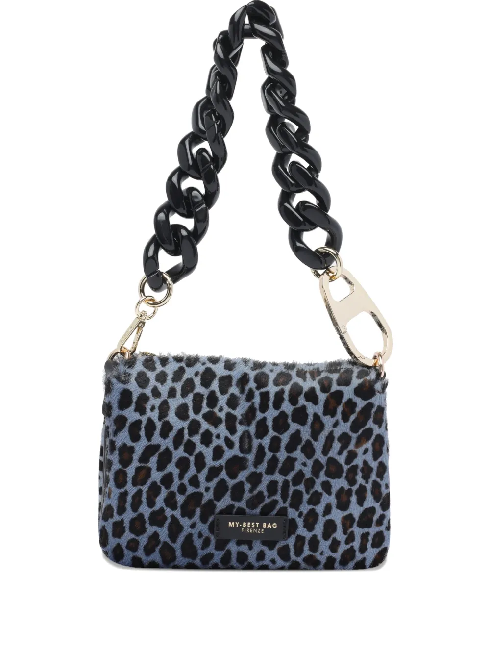

Сумка-тоут с леопардовым принтом My Best Bag, синий