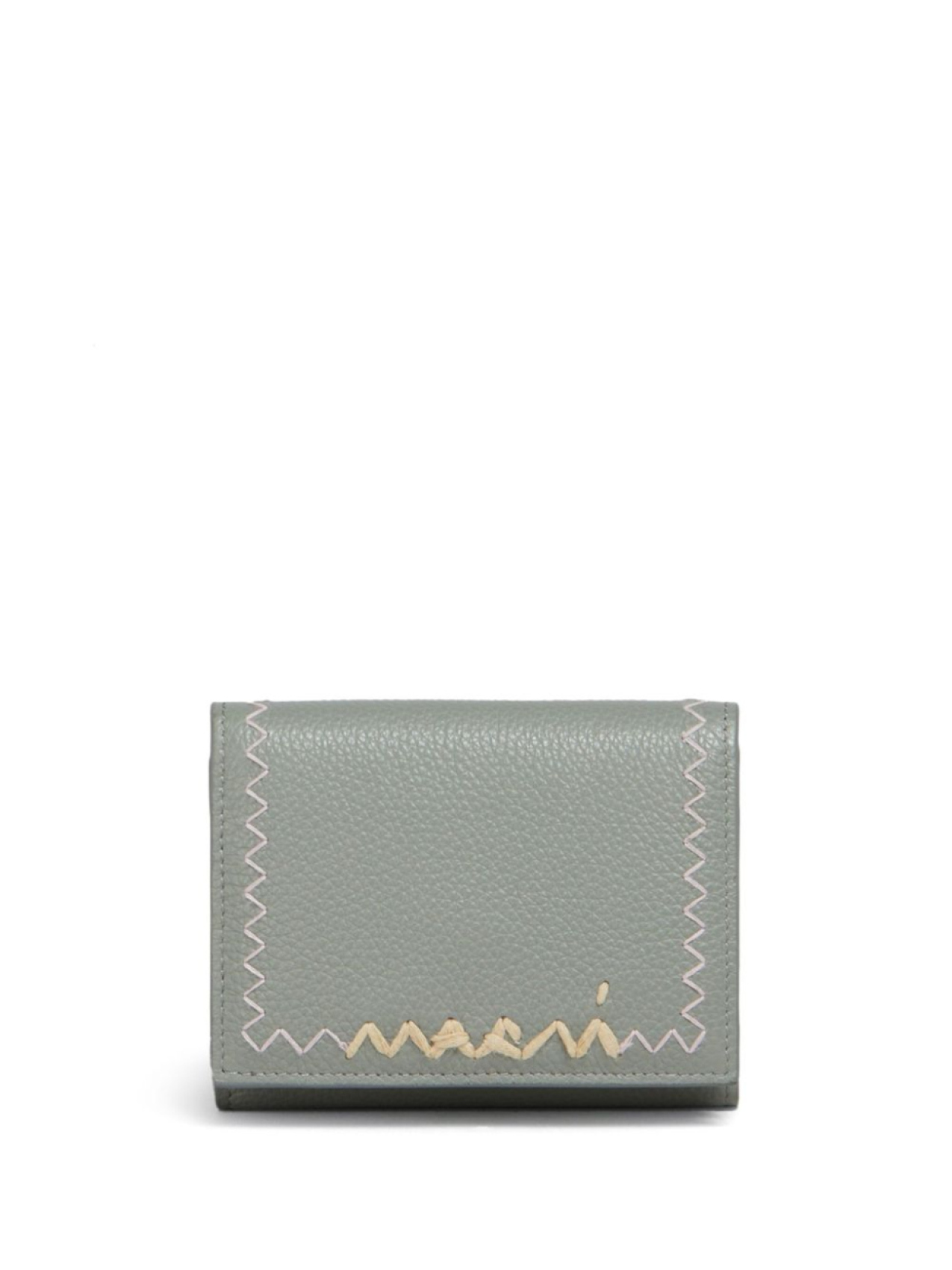 

Marni кошелек с вышитым логотипом, серый