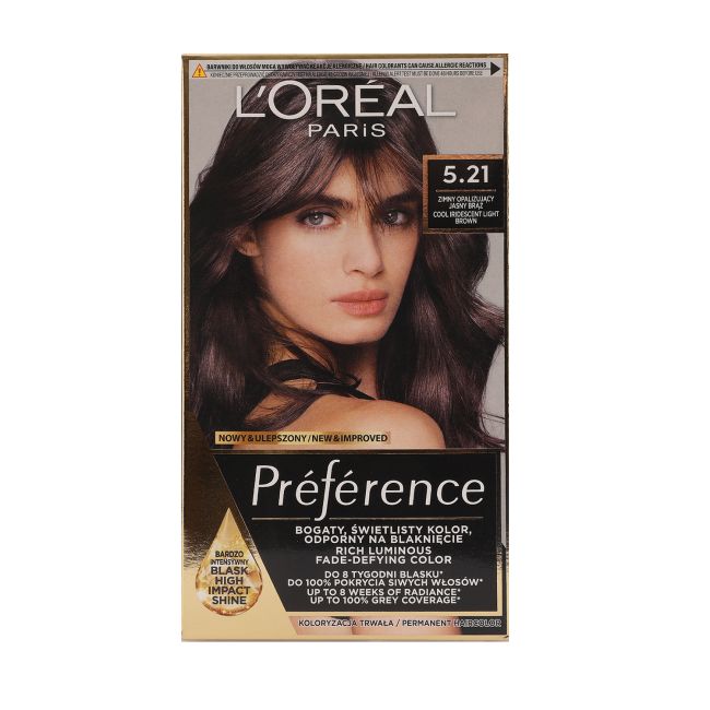 

Краска для волос L'Oreal preference (5.21 холодный переливающийся светло-коричневый) L'oreal Paris