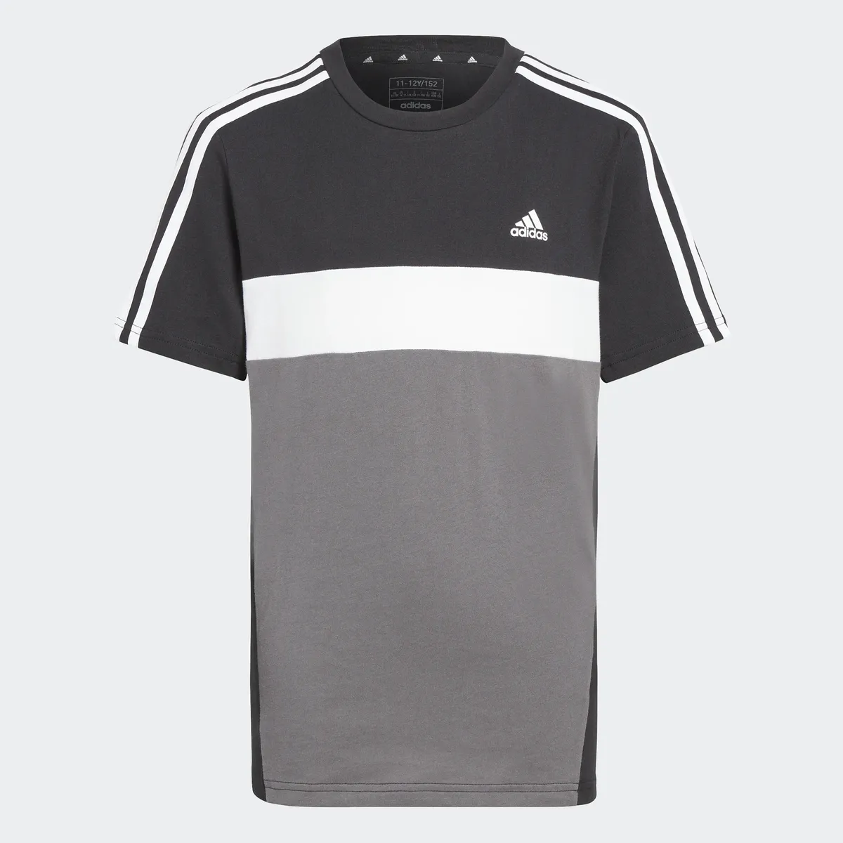 

Футболка Adidas Sportswear "J 3S TIB T", цвет Black / Grey Five / White