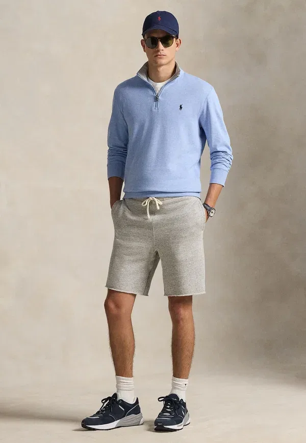 Свитер с четверть-застежкой Polo Ralph Lauren, цвет вересковый остров — фото 2
