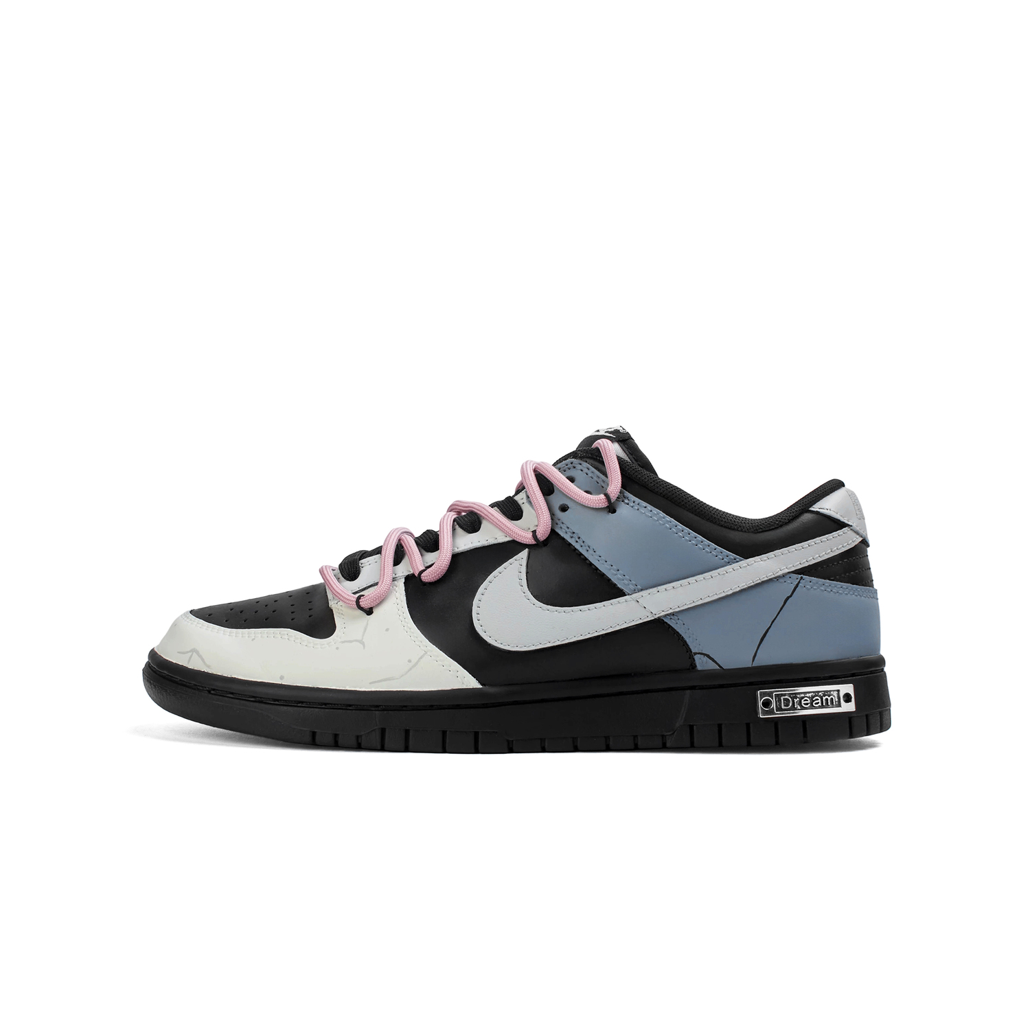 

Nike Dunk 'Black' амортизация устойчивость к истиранию легкая амортизация низкие кроссовки для скейтбординга black детские