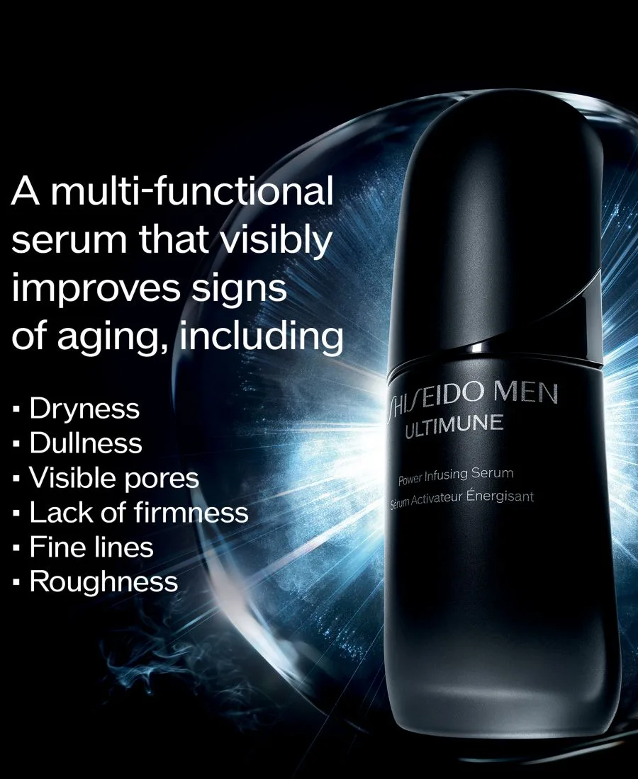 Сыворотка Shiseido — Мужская для лица Ultimune Power Infusing Face Serum — фото 3