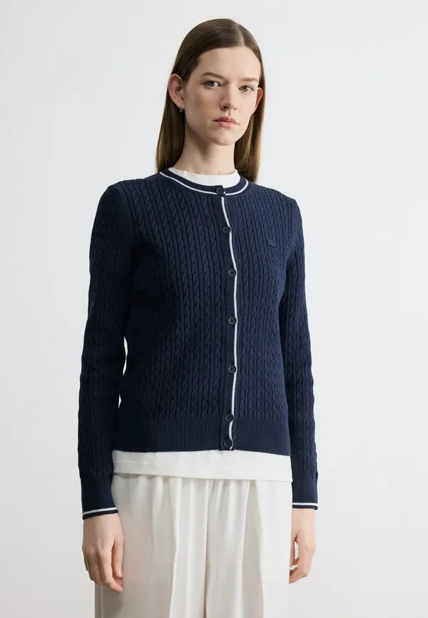Кардиган Lacoste Navy Blue, Трикотаж с косами
