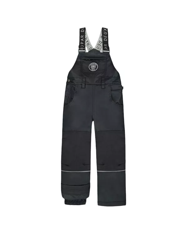 

Детский однотонный игровой комбинезон-сноуборд для детей постарше. Deux Par Deux, черный