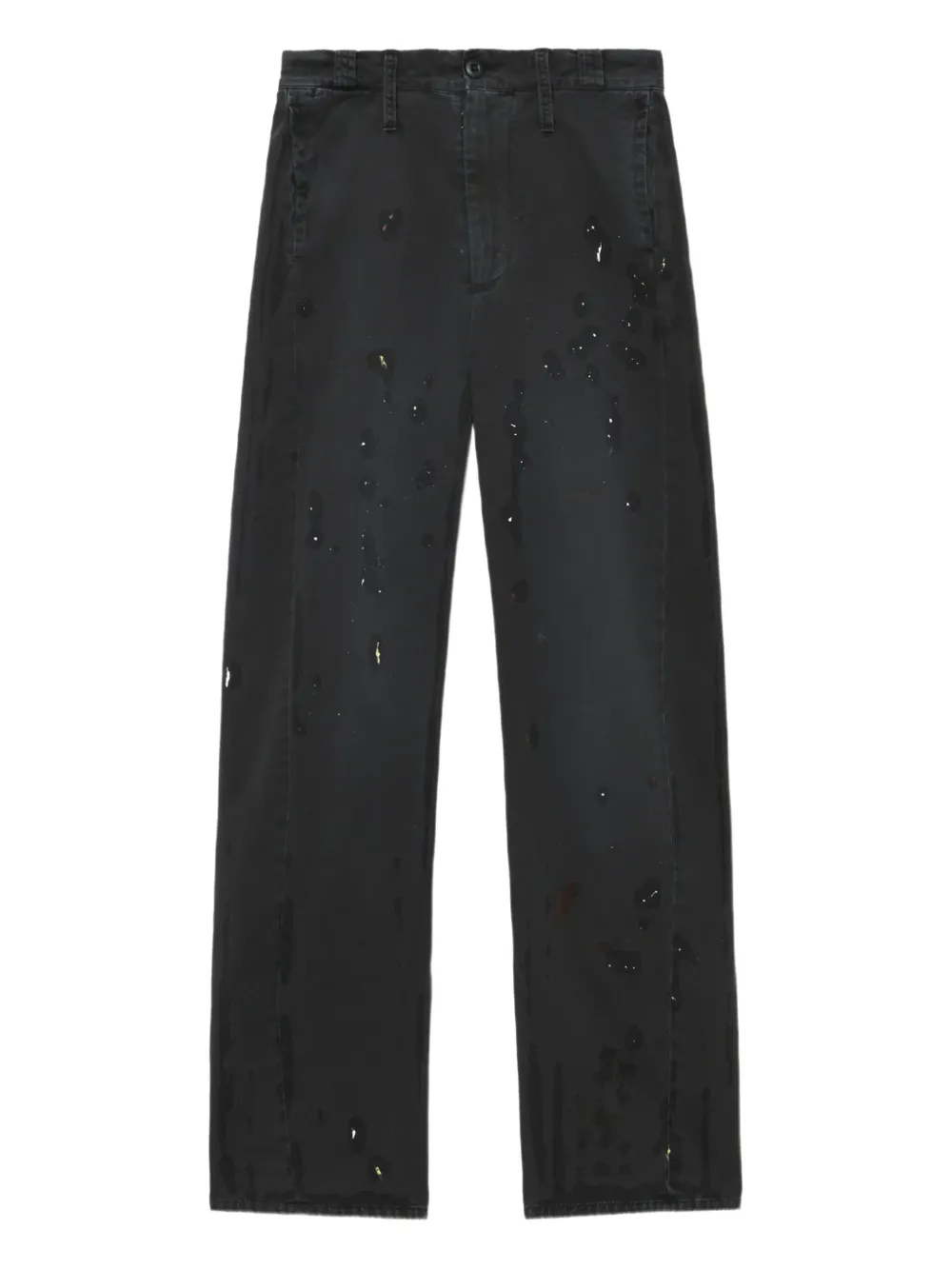 

Джинсы, забрызганные краской MM6 Maison Margiela, черный