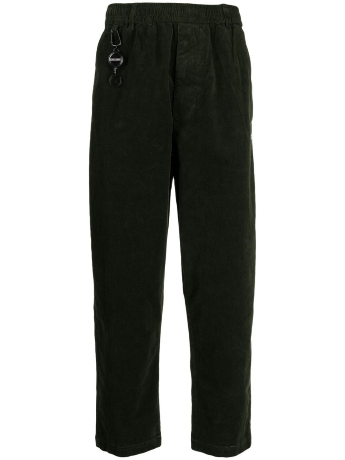 

izzue straight-leg cotton trousers, зеленый