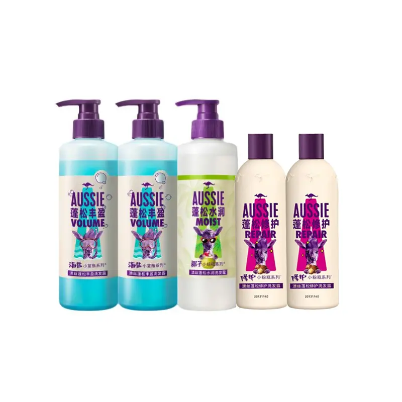 

Кокосовый шампунь с морской солью для пушистости Combination глубокое очищение увлажнение объем и пушистость 530мл*3 AUSSIE