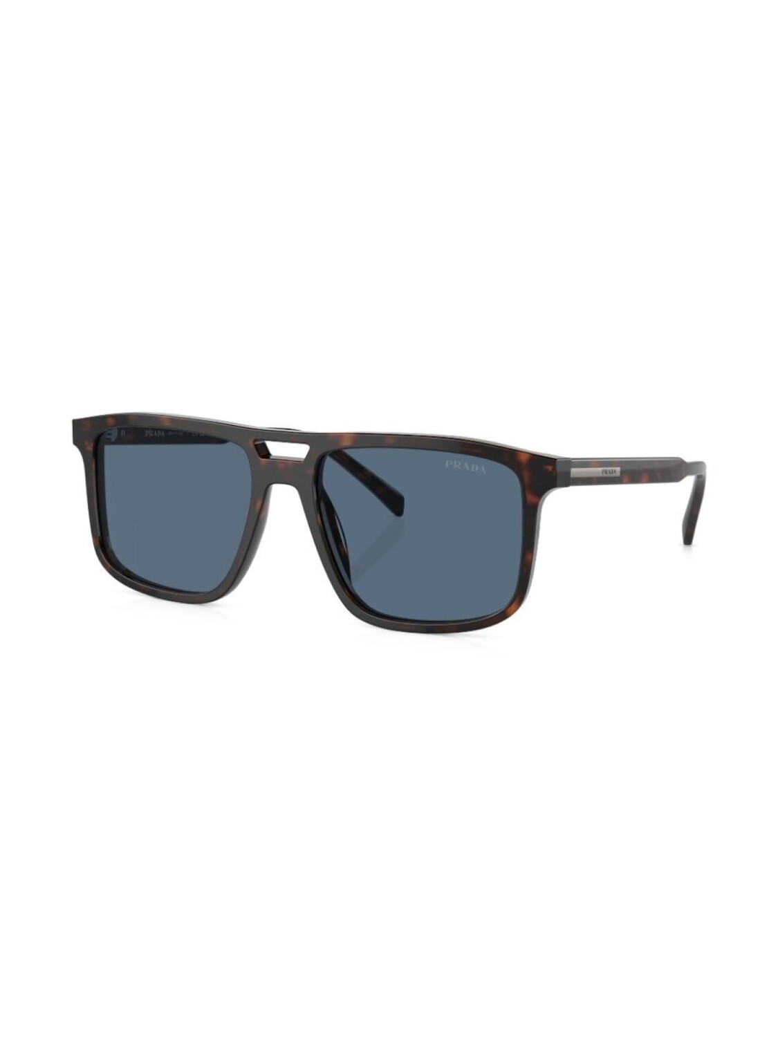Prada Eyewear солнцезащитные очки Prada PR A22S в квадратной оправе, коричневый — фото 2