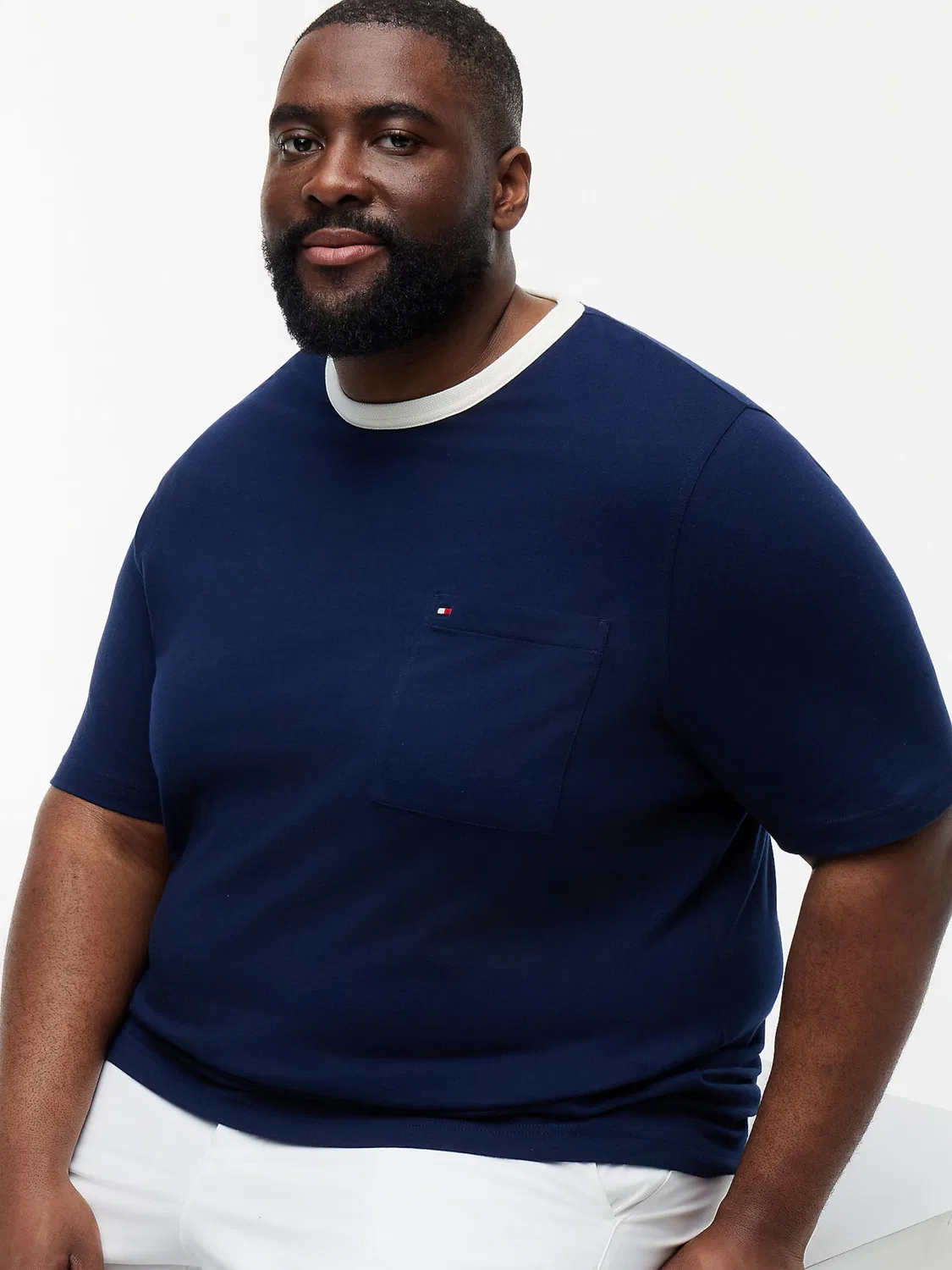 Футболка Tommy Hilfiger Big & Tall, Navy — фото 4