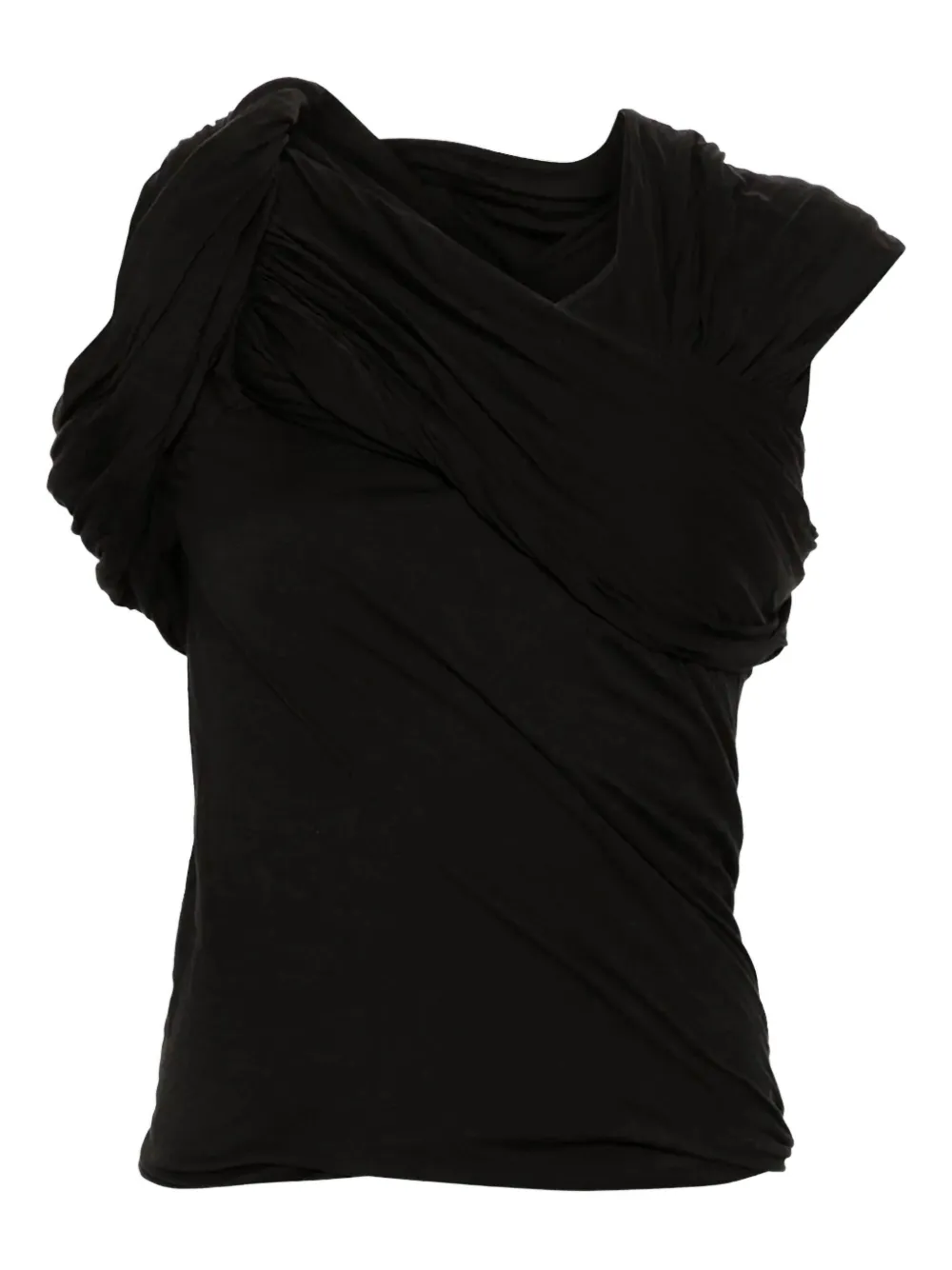 

Топ с драпировкой Rick Owens, черный