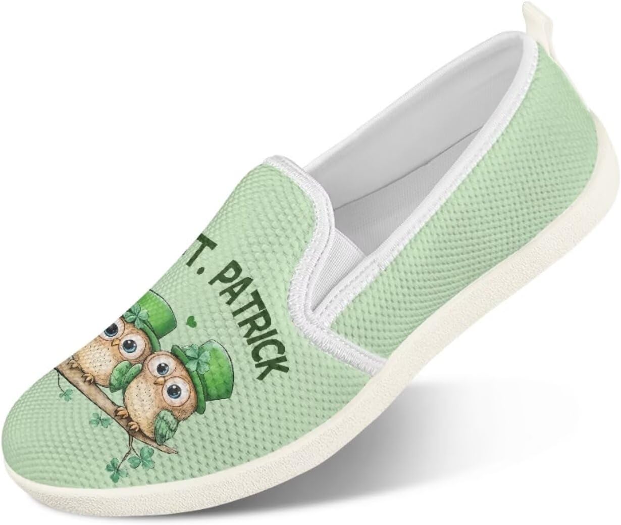 

Мужские прогулочные туфли Комфортные модные кроссовки Дышащие повседневные сетчатые балетки Для тренировок и бега Зеленая модель К празднику Святого Патрика Twousenru