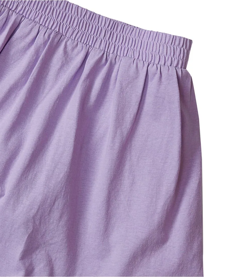 Шорты-юбка с вышивкой для девочек Lands' End, Lavender — фото 3