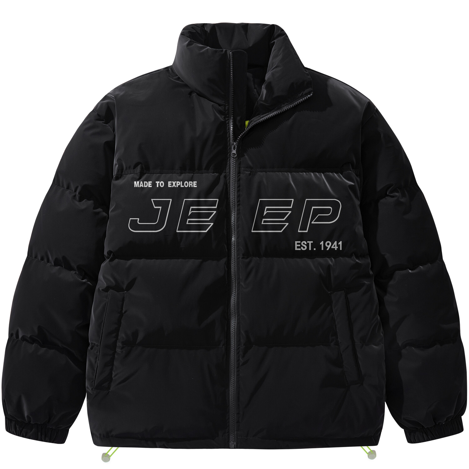 

Пуховик унисекс Jeep, бежевый/желтый