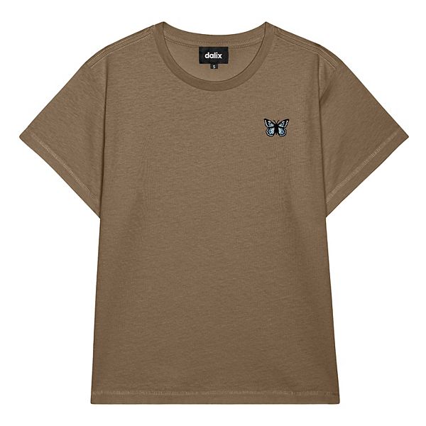 

Женская футболка Butterfly с высокой талией Dalix, Latte, Коричневый, Женская футболка Butterfly с высокой талией Dalix, Latte