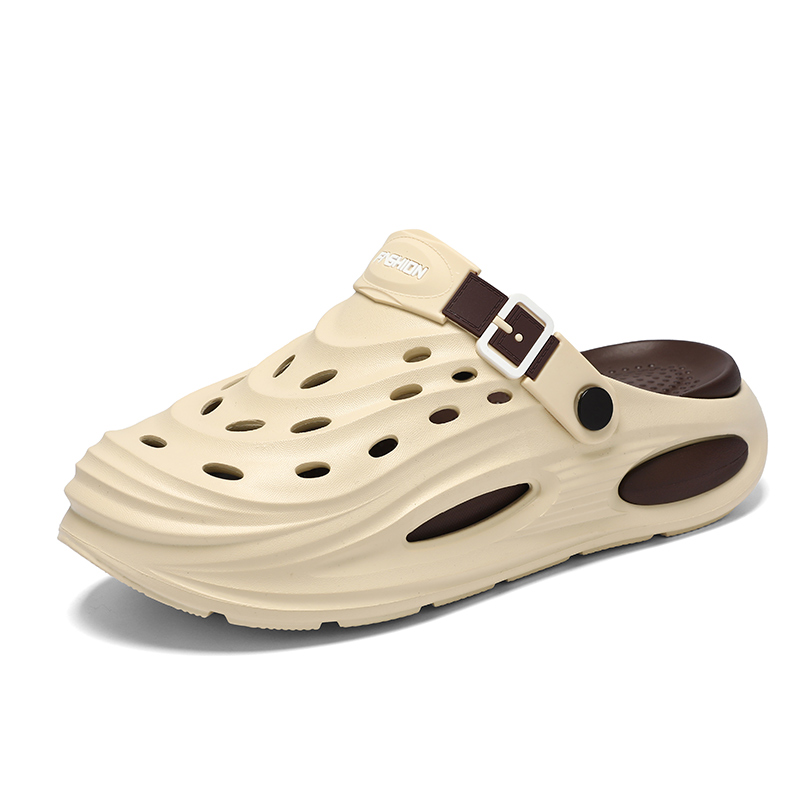 

NANJIREN Клоги мужские бежево-коричневые, цвет Beige Brown