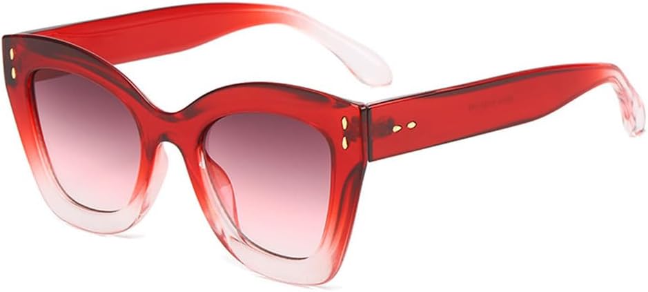 

Солнцезащитные очки UV400 – конфетные цвета, «кошачий глаз», градиентные заклепки, для женщин и мужчин, для бега и занятий спортом на открытом воздухе UYPTK, Red Gray Pink