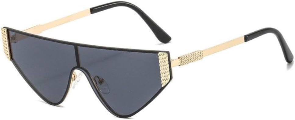 

Модные женские солнцезащитные очки для уличной стрельбы, персонализированные цельные солнцезащитные очки треугольной формы с линзами цвета океана, металлические очки для мужчин MUTYNE, C3