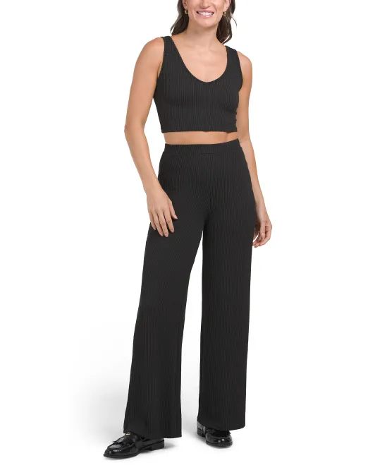 

Комплект из топа и брюк без рукавов из 2 предметов Kali Fashions, черный