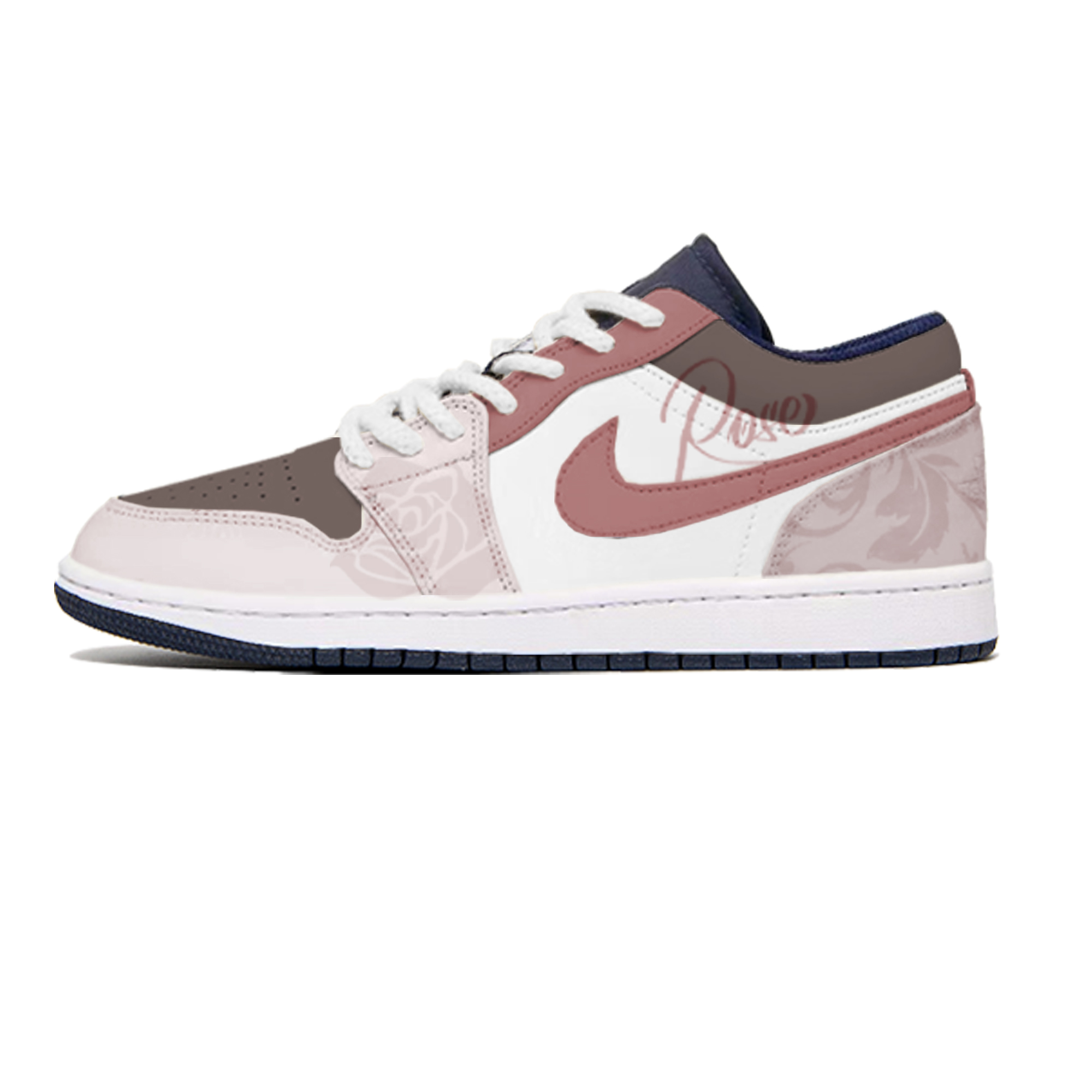 

Jordan Воздух 1 устойчивые к истиранию нескользящие низкие винтажные баскетбольные кроссовки мужские розовые