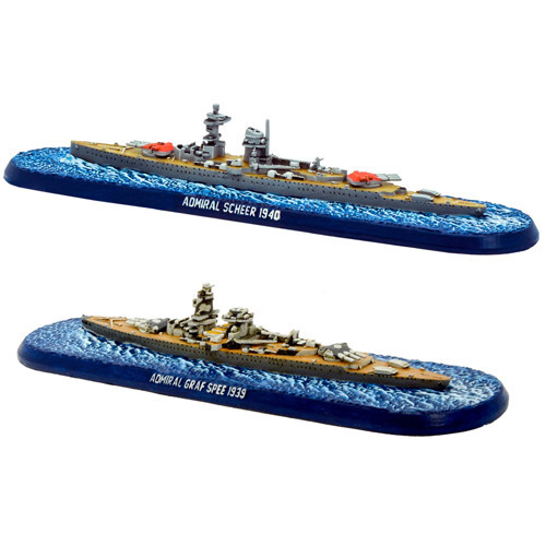 

Миниатюра Warlord Games Victory at Sea: Kriegsmarine - Admiral Graf Spee & Admiral Scheer