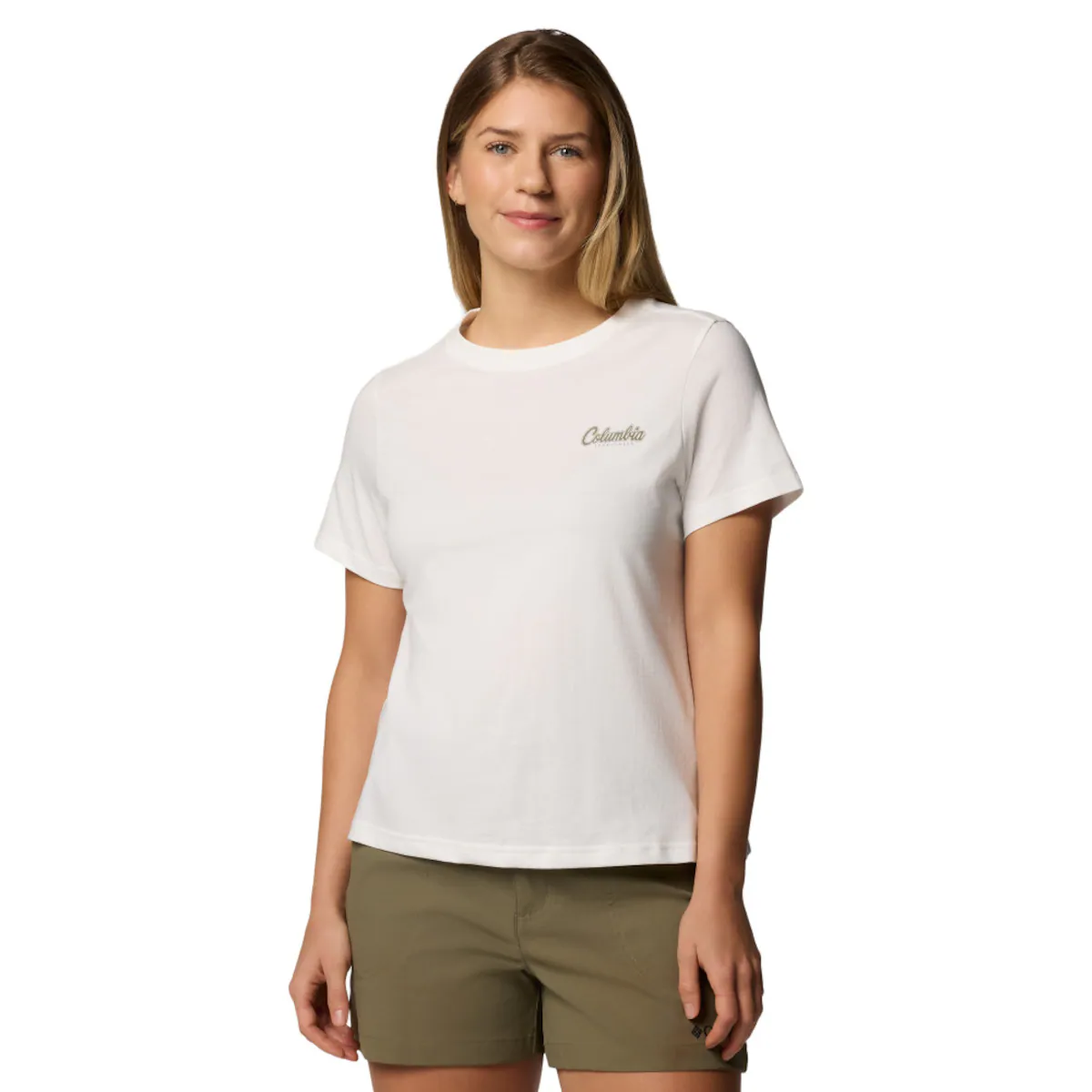 

Женская футболка Columbia Rolling Bend, цвет Blanco roto