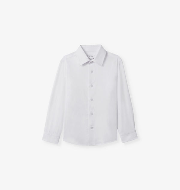 

Рубашка Remote облегающая хлопковая 3-13 лет Reiss, белый