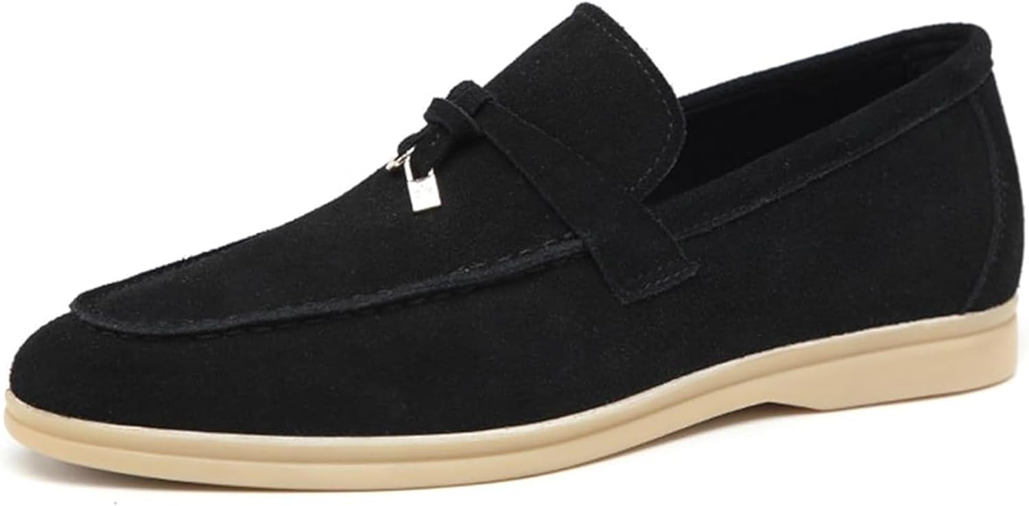 

Мужские кожаные лоферы - официальная обувь/повседневная прогулочная/обувь для свадеб и вечеринок Xinduoyu, черный