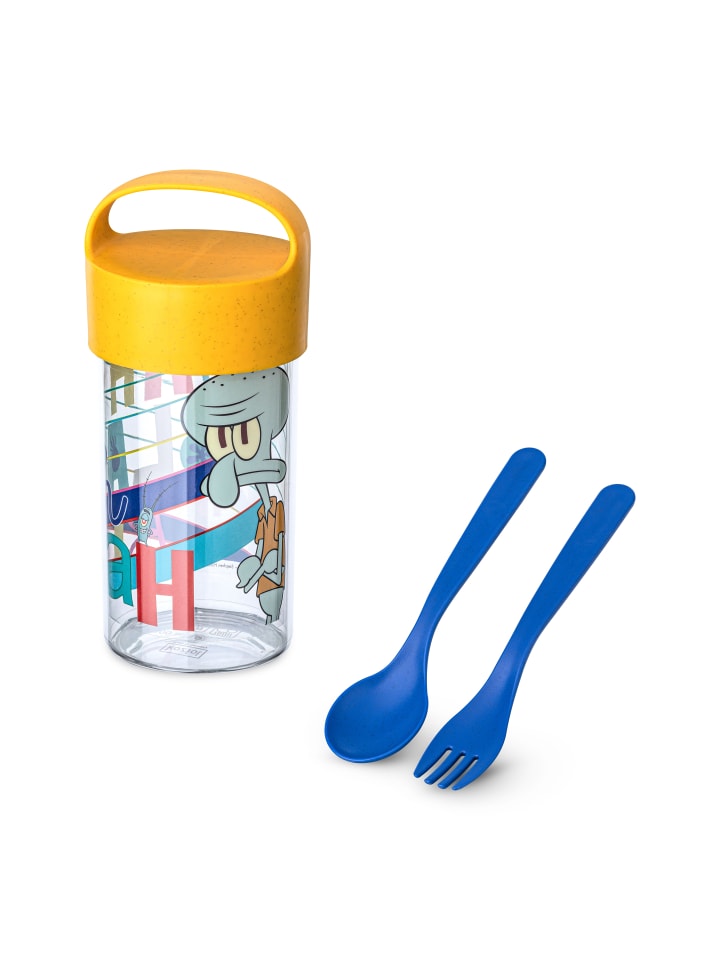 

Набор для перекуса BUDDY SNACK 0.5 SPONGEBOB SQUIDWARD - Контейнер для перекуса / Бутылка для напитков 500 мл + Столовые приборы в комплекте Koziol