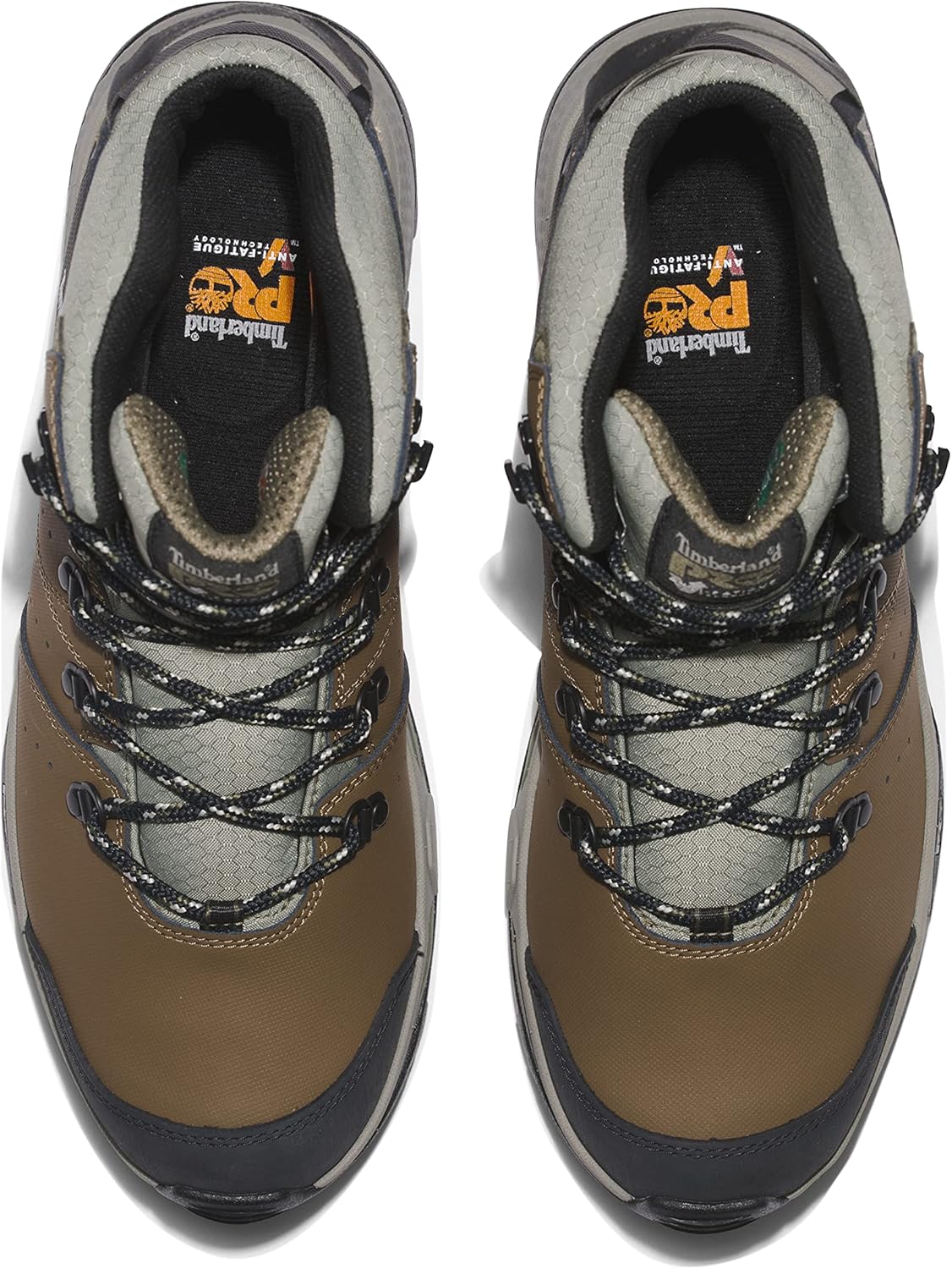 Мужские рабочие ботинки Timberland PRO Switchback с композитным носком, водонепроницаемые, высота 6 дюймов, коричневый/зеленый — фото 3