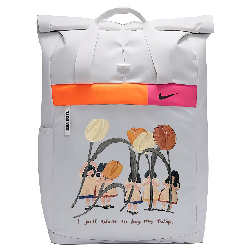 

Nike Тканевый рюкзак с принтом унисекс белый, Tulip girl