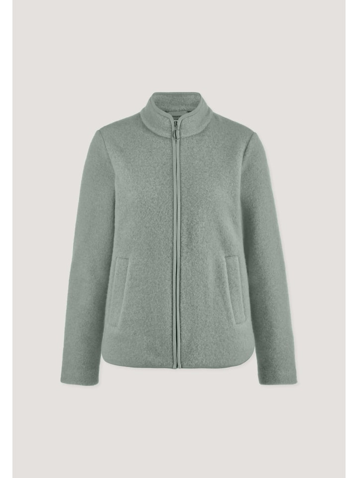 

Hessnatur Куртка из шерстяного флиса матово-зеленого цвета, Зеленый, Hessnatur Куртка из шерстяного флиса матово-зеленого цвета