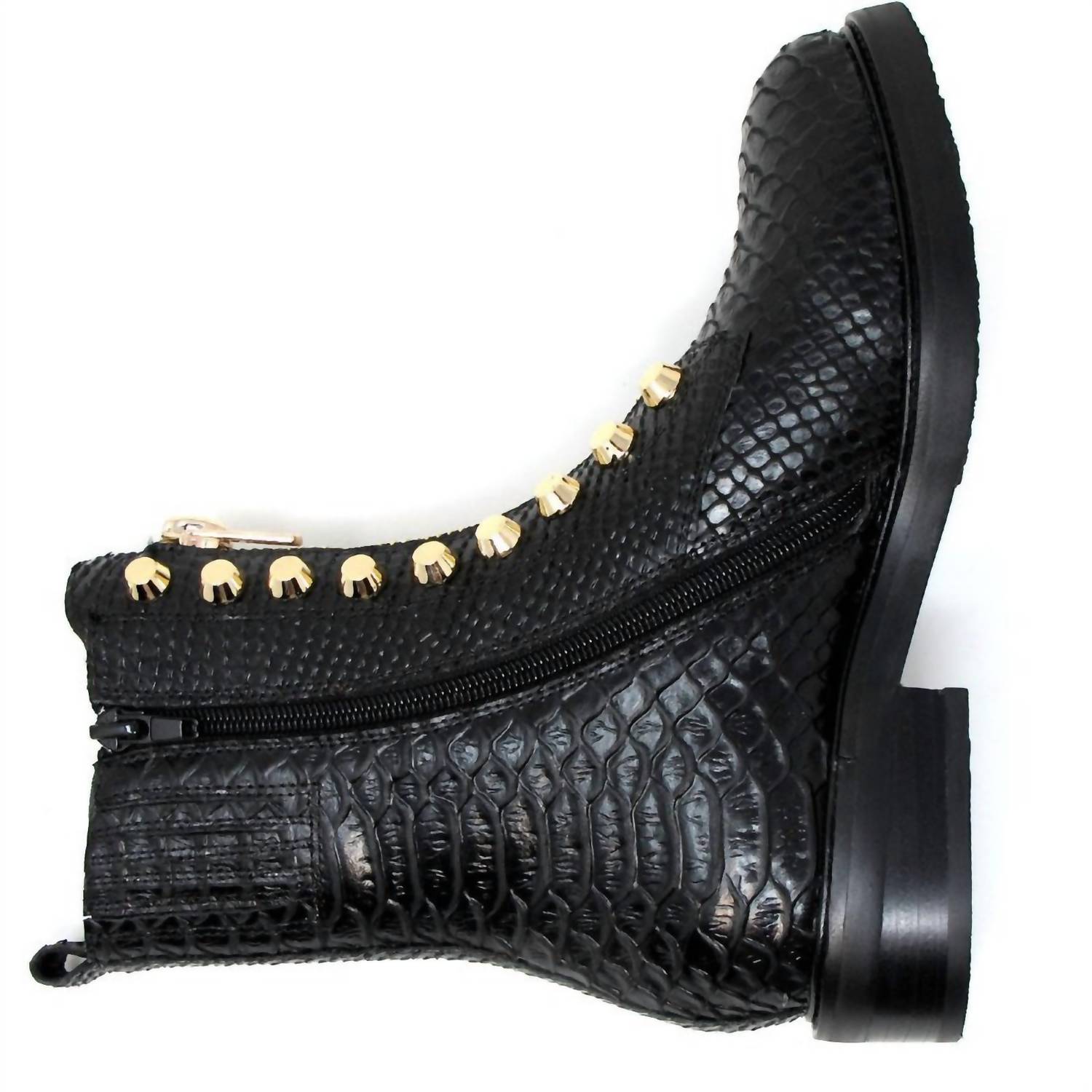 Ботильоны Tonette в черном цвете со змеиной кожей Jeffrey Campbell — фото 4