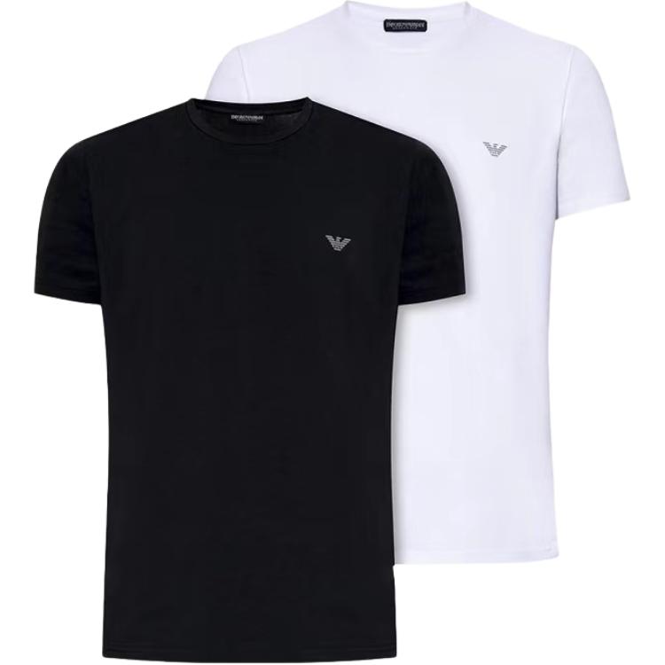 

Мужская футболка SS24, комплект из 2 шт EMPORIO ARMANI, 2 Pack (Black+White)