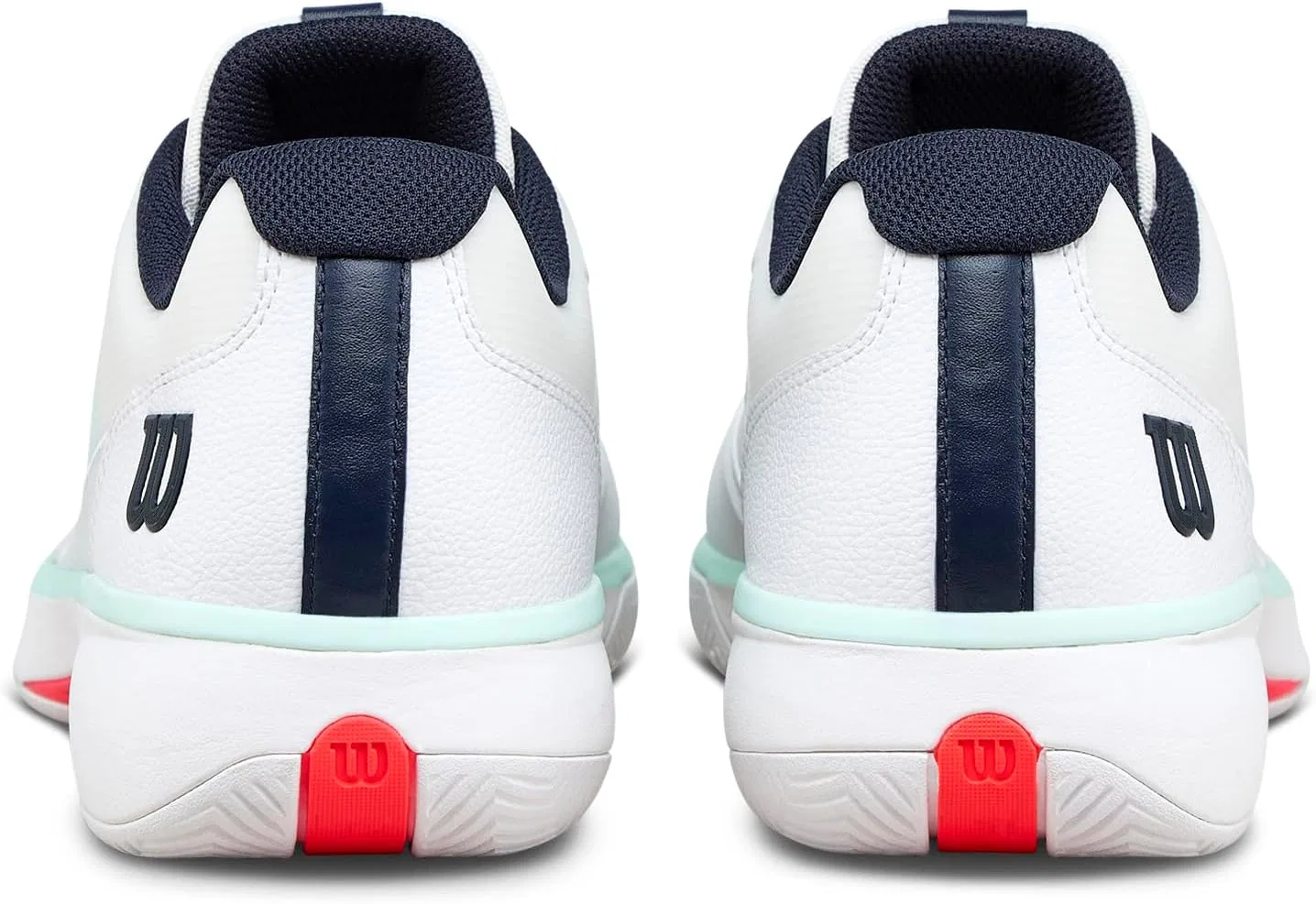Кроссовки теннисные Wilson Rush Lite 5, White/Bay/Fiery Coral — фото 3