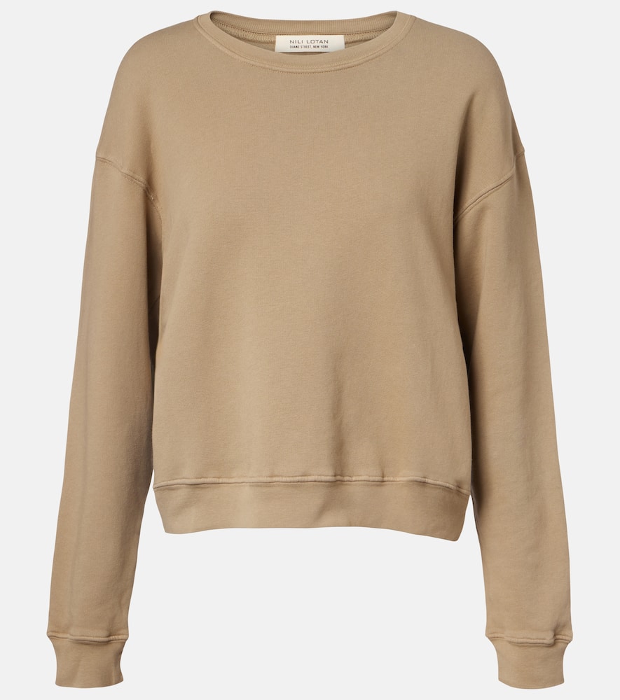 

Хлопковый свитшот Gortana Nili Lotan, Desert Taupe