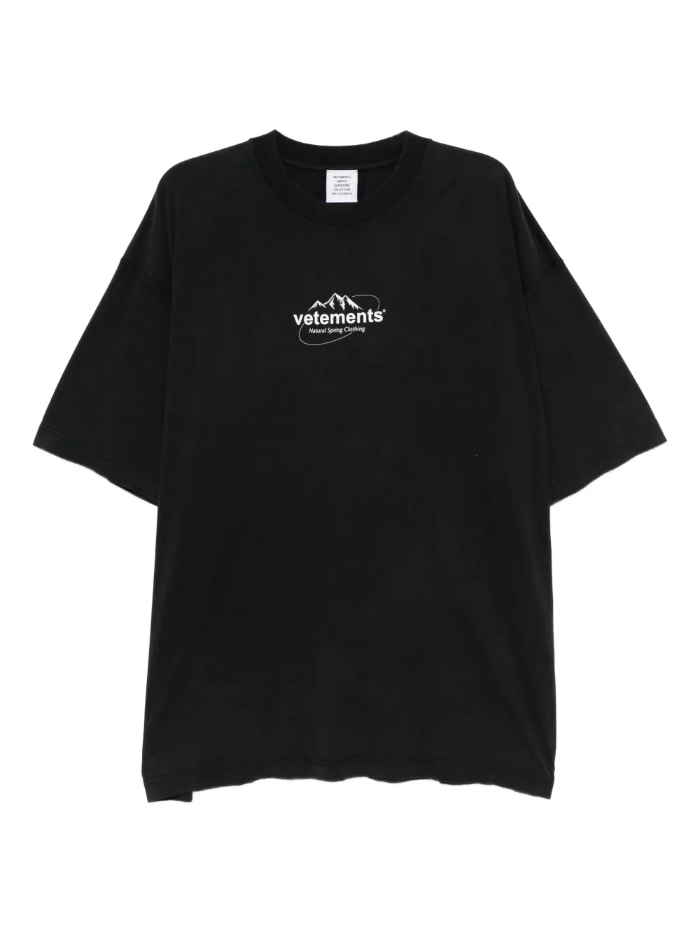 

Футболка с логотипом VETEMENTS, черный