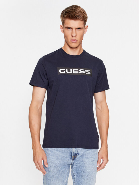 

Футболка стандартного кроя Guess, синий