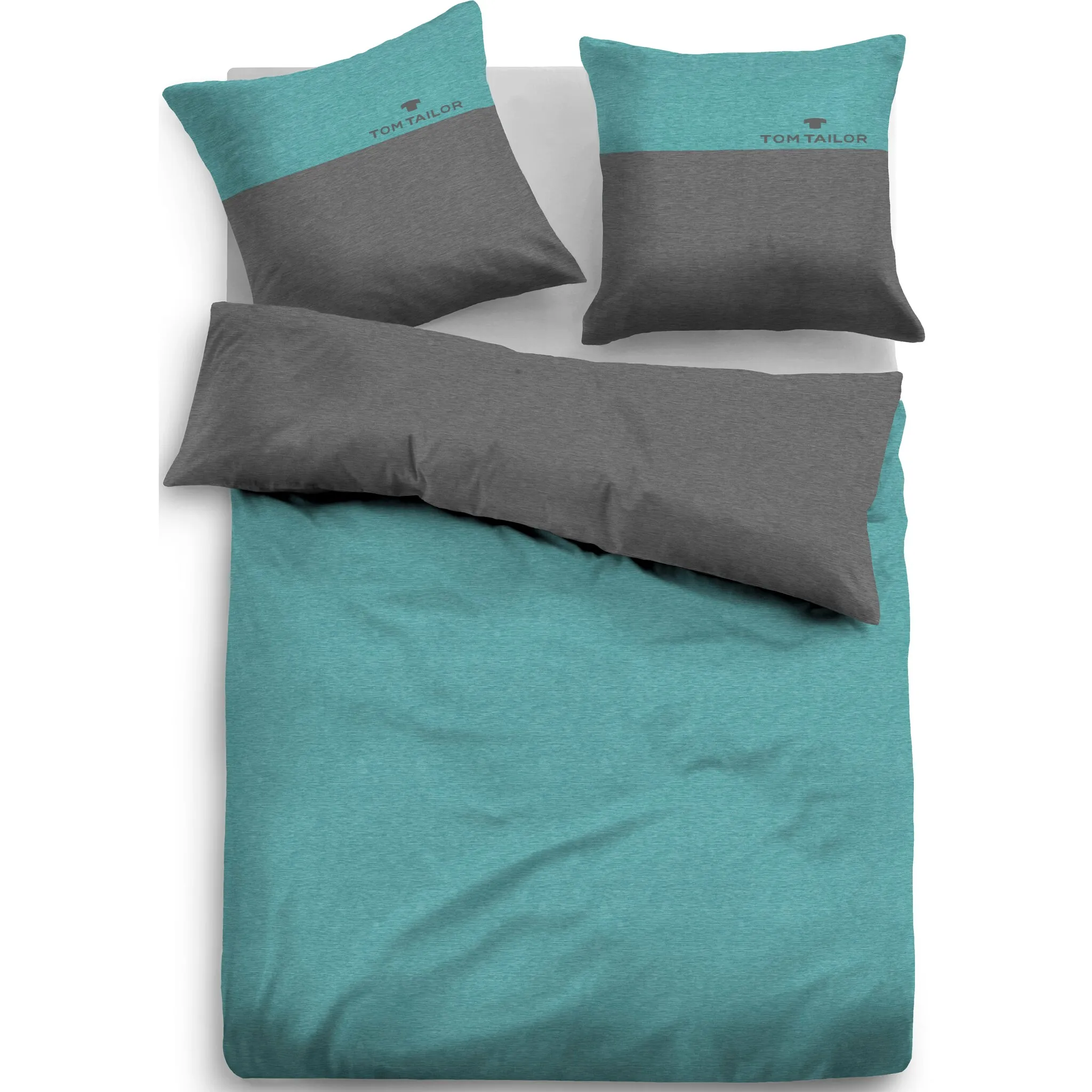 

Двустороннее постельное белье Tom Tailor Home Генри, türkis