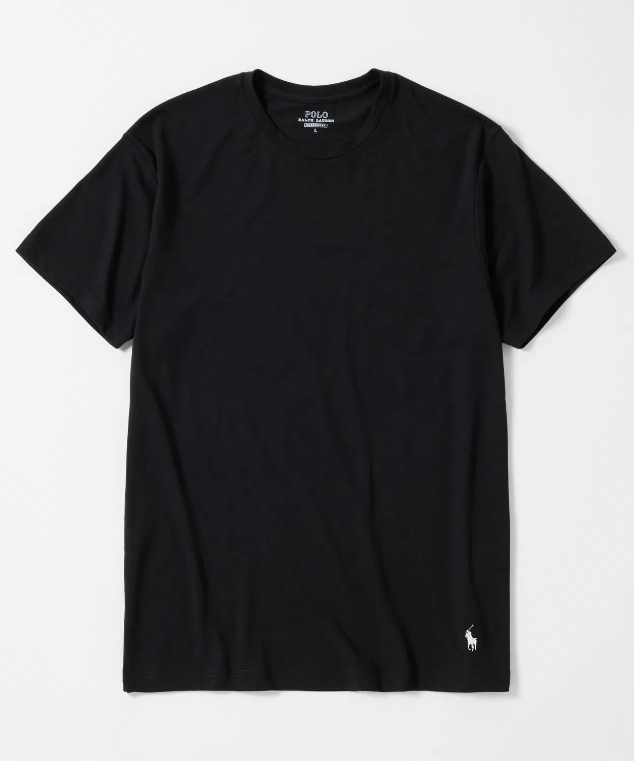 Футболка Polo Ralph Lauren с круглым вырезом, хлопковая, чёрная